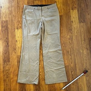 Express 12L Tan Editor Wide Leg Pants